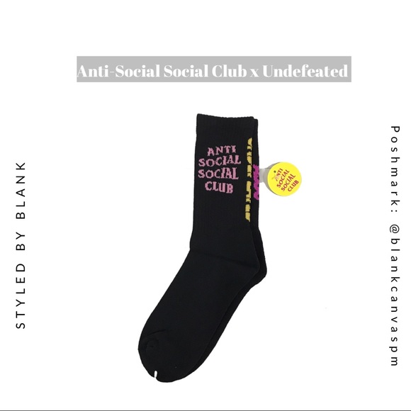 Anti Social Social Club Other - Anti-Social Club x Undefeated ASSC Black Socks
